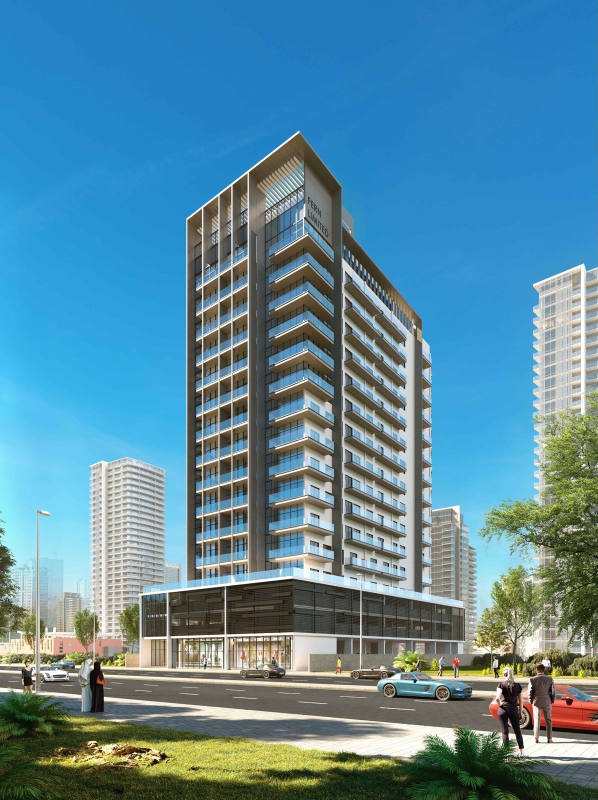 Luxury residential building in Dubai